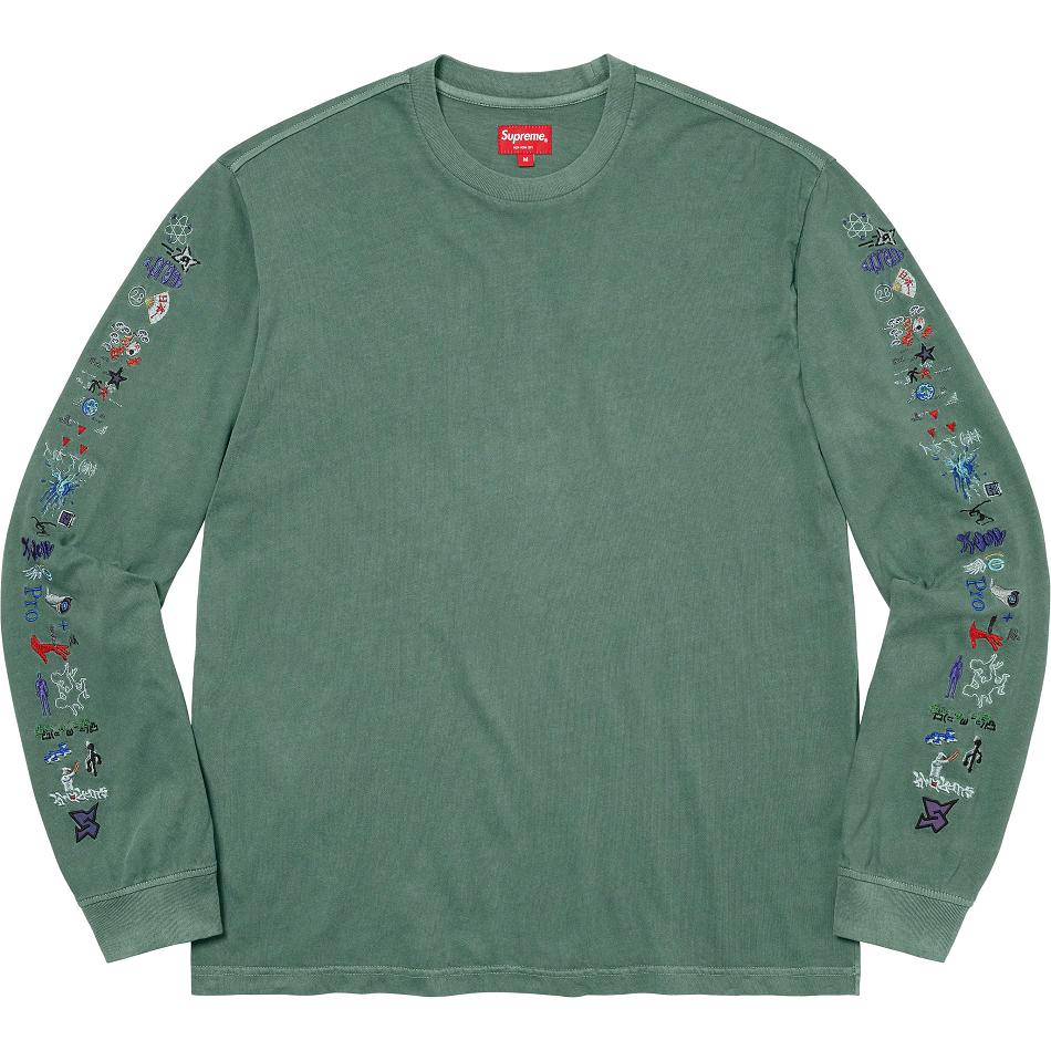 Supreme AOI Icons L/S Top Sweaters Green | MY313GL