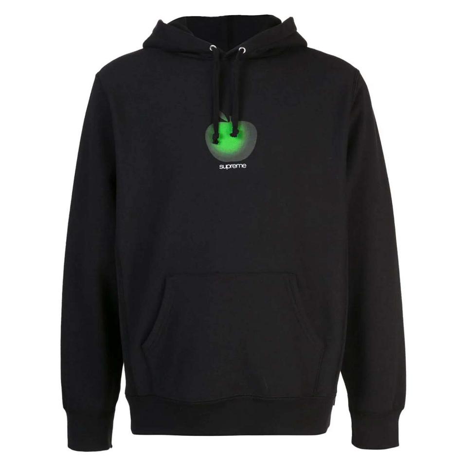 Supreme Apple Logo Hoodie Black | MY490PQ