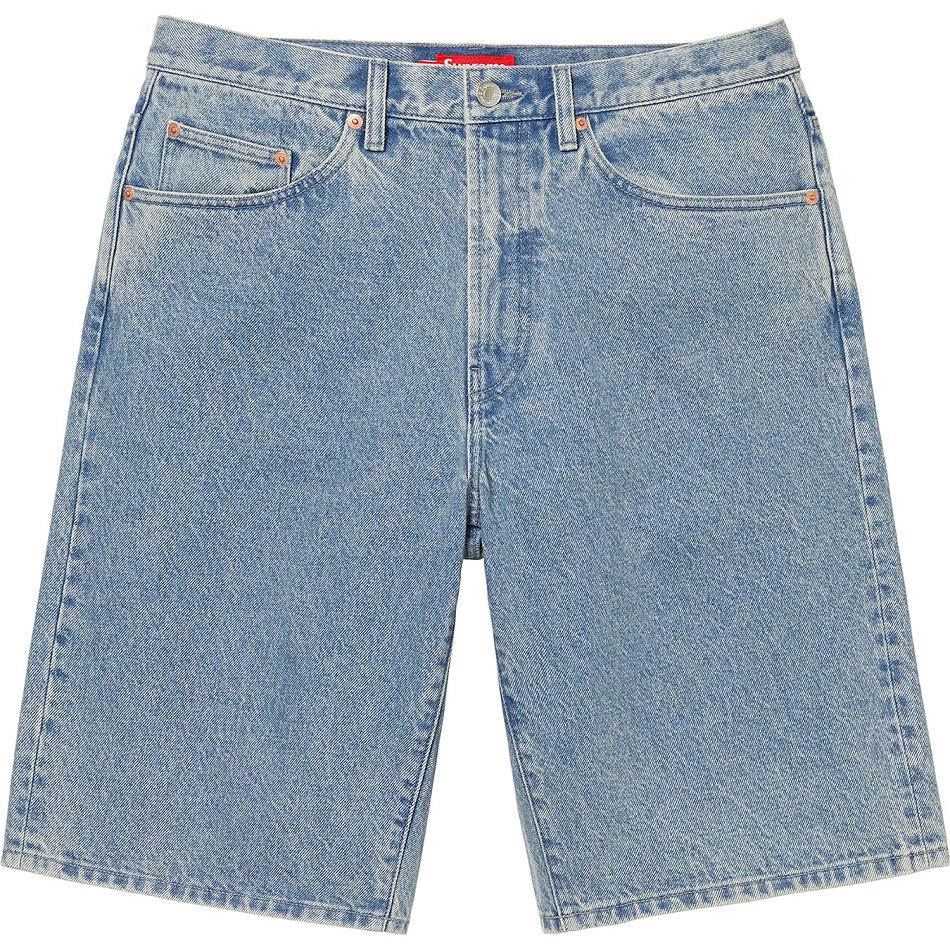 Supreme Baggy Denim Shorts Blue | MY355TV