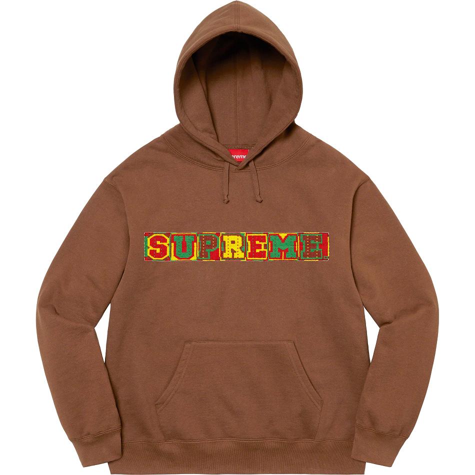 Supreme Beaded Hooded Sweatshirts Brown | MY273QZ