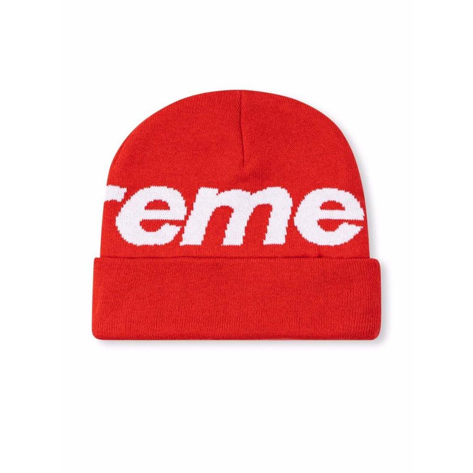 Supreme Big Logo Beanie Hats Red | MY113VD