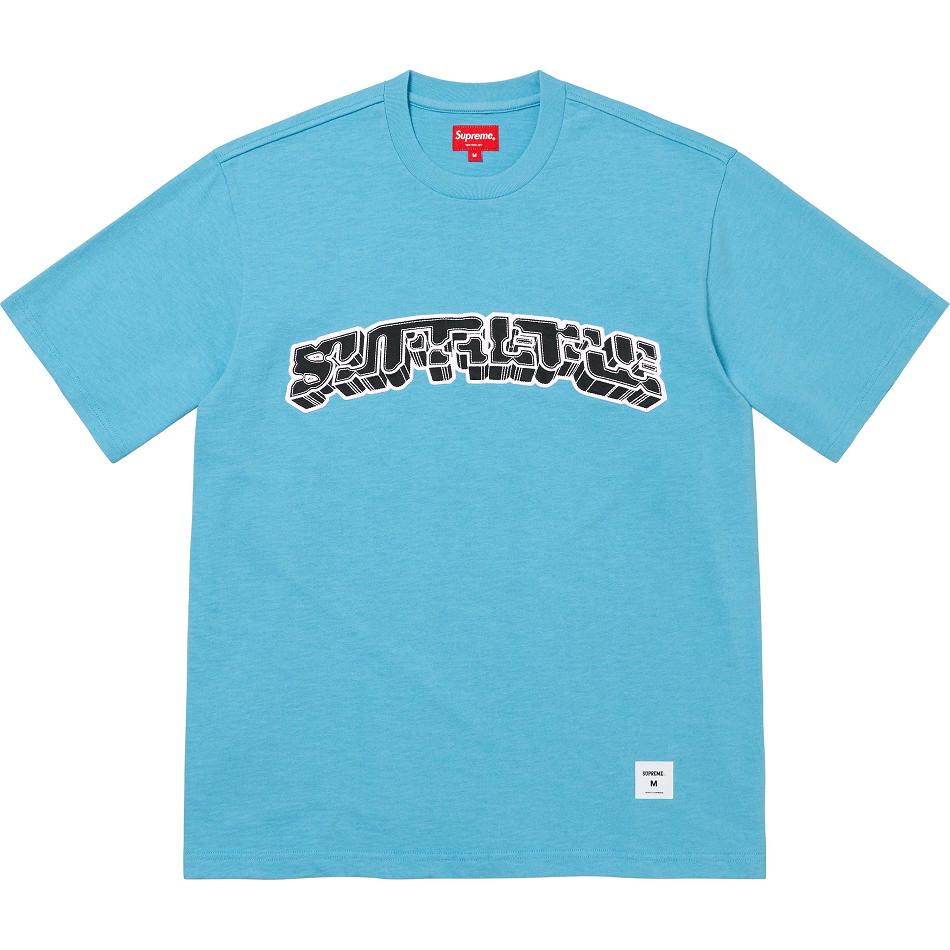 Supreme Block Arc S/S Top Sweaters Blue | MY331UT