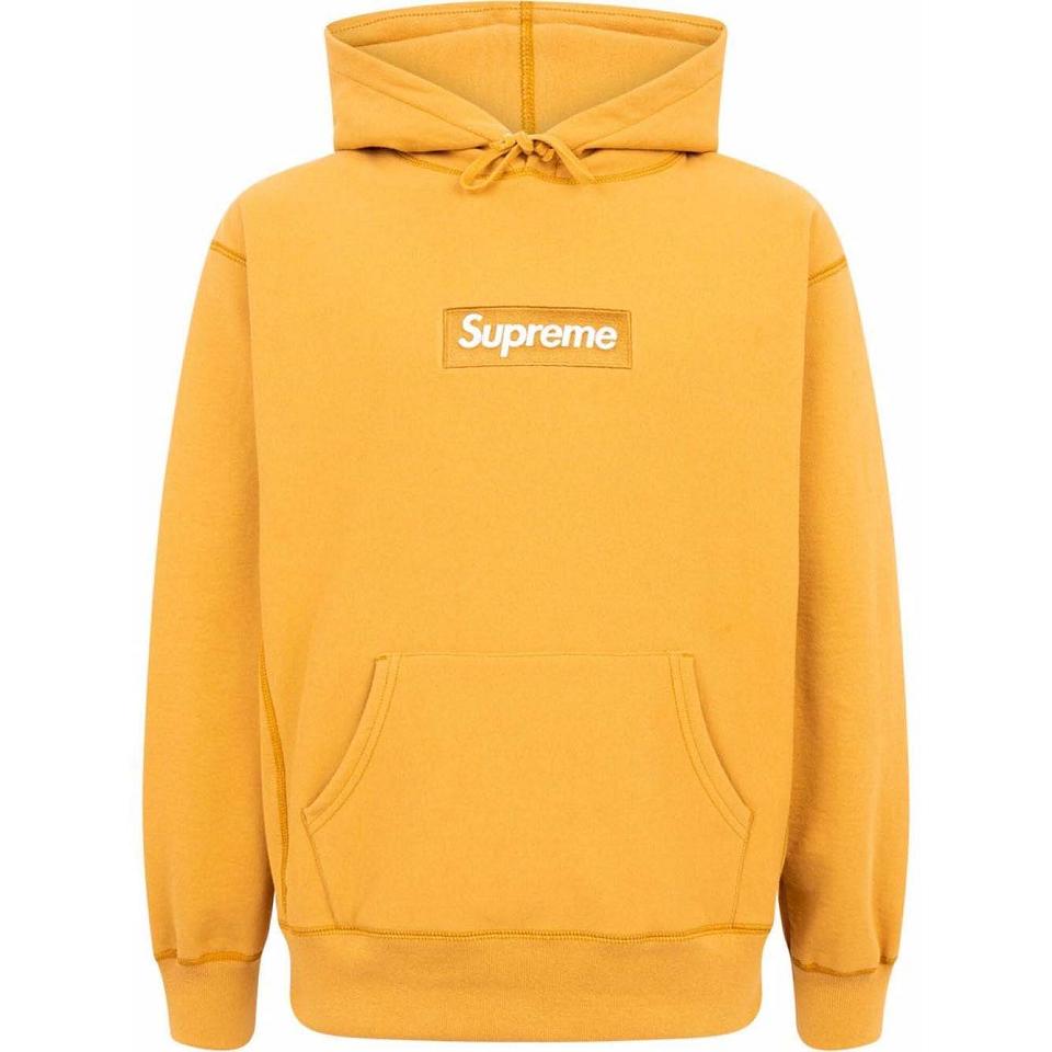 Supreme Box Logo Hoodie Yellow | MY488IS