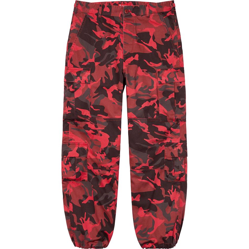 Supreme Cargo Pant Pants Red / Camo | MY394KI