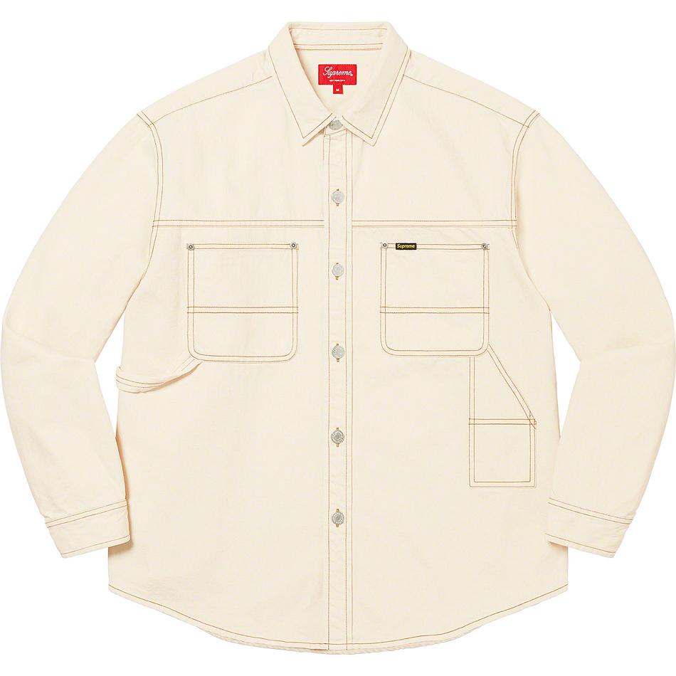 Supreme Denim Painter Shirts Beige | MY389DN