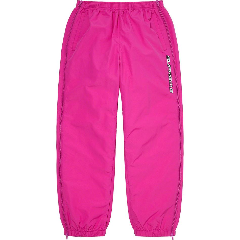 Supreme Full Zip Baggy Warm Up Pant Pants Pink | MY431EX