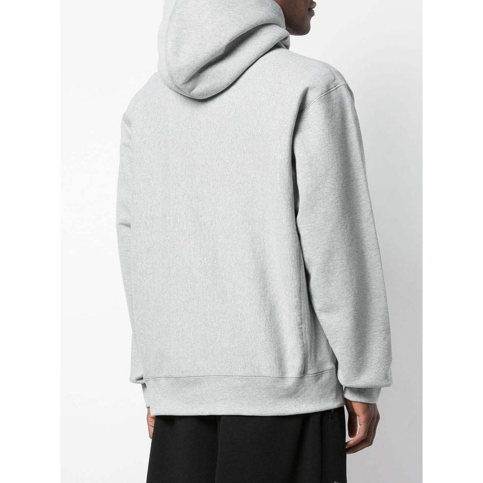 Supreme Gray Micro Logo Hoodie Grey | MY481QZ