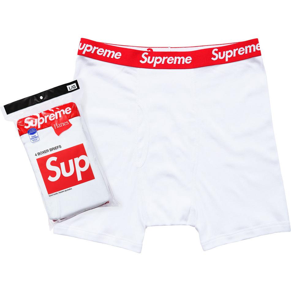 Supreme Hanes® Boxer Briefs (4 Pack) Underwear White | MY101AP