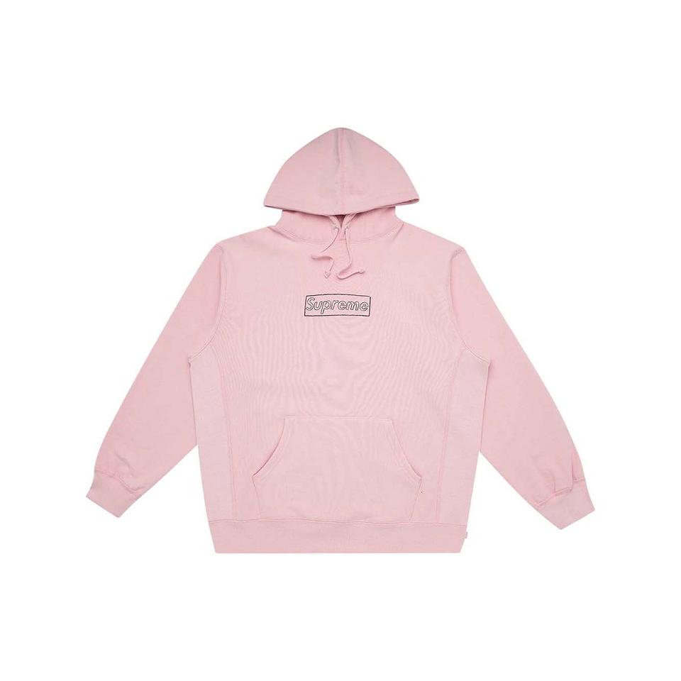 Supreme Kaws Chalk Real Hoodie Pink | MY477VD