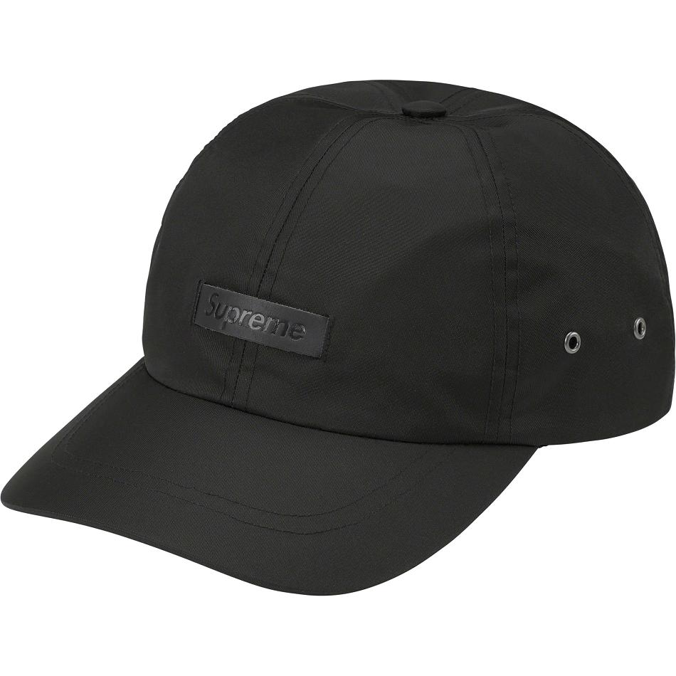 Supreme Leather Patch 6-Panel Hats Black | MY121TV