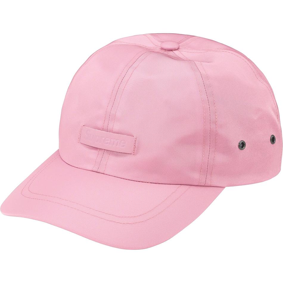 Supreme Leather Patch 6-Panel Hats Pink | MY123UT