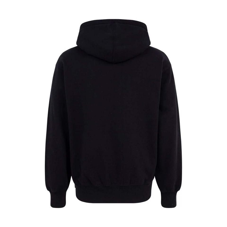 Supreme Logo Embroide Hoodie Black | MY473LH