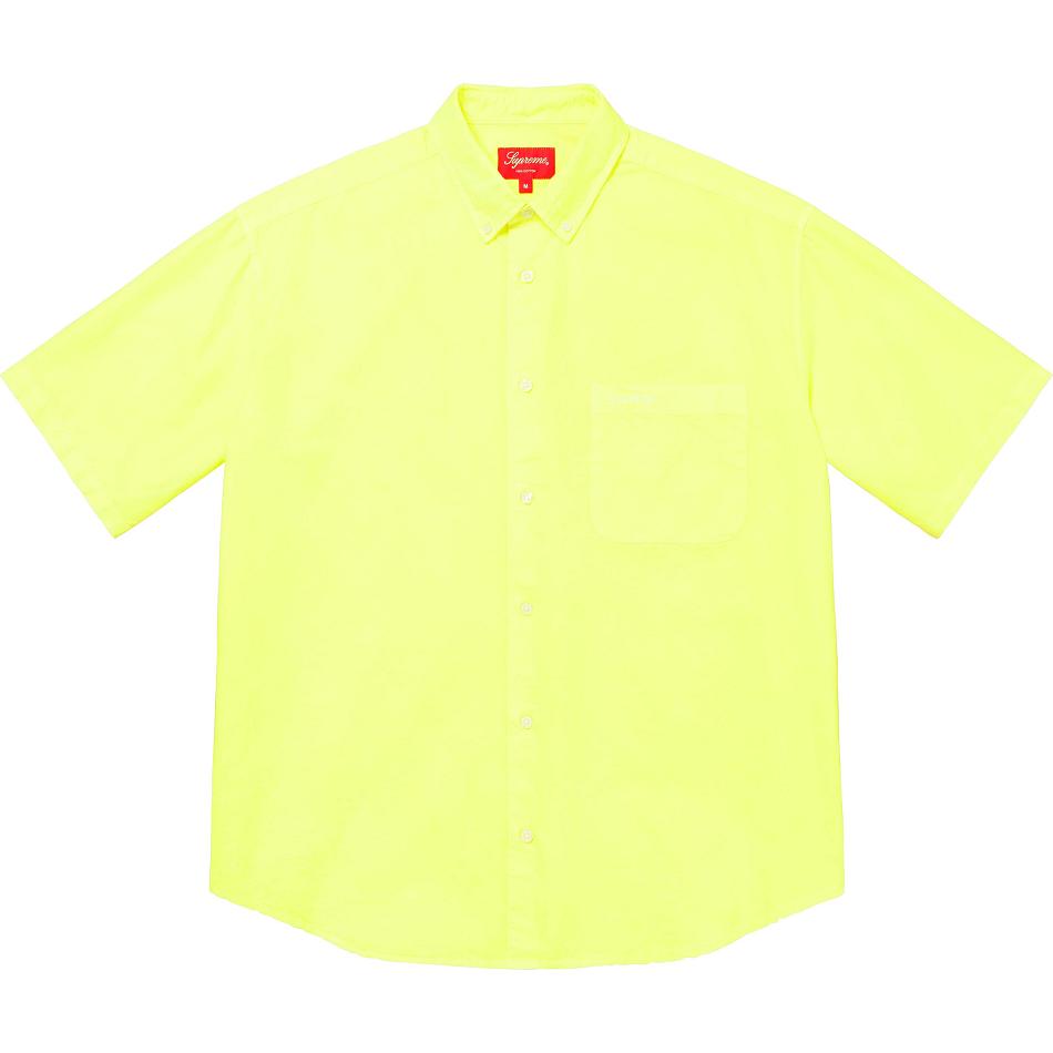 Supreme Loose Fit S/S Oxford Shirts Yellow | MY382YU