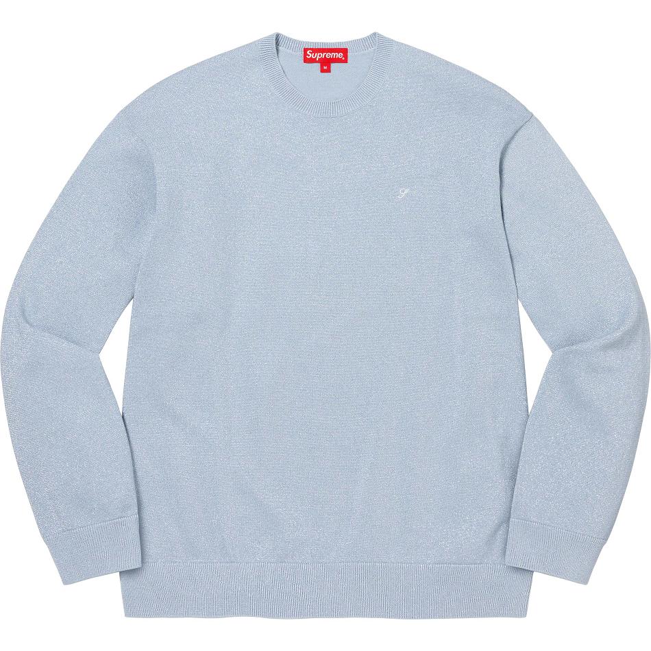 Supreme Metallic L/S Top Sweaters Turquoise | MY334PQ