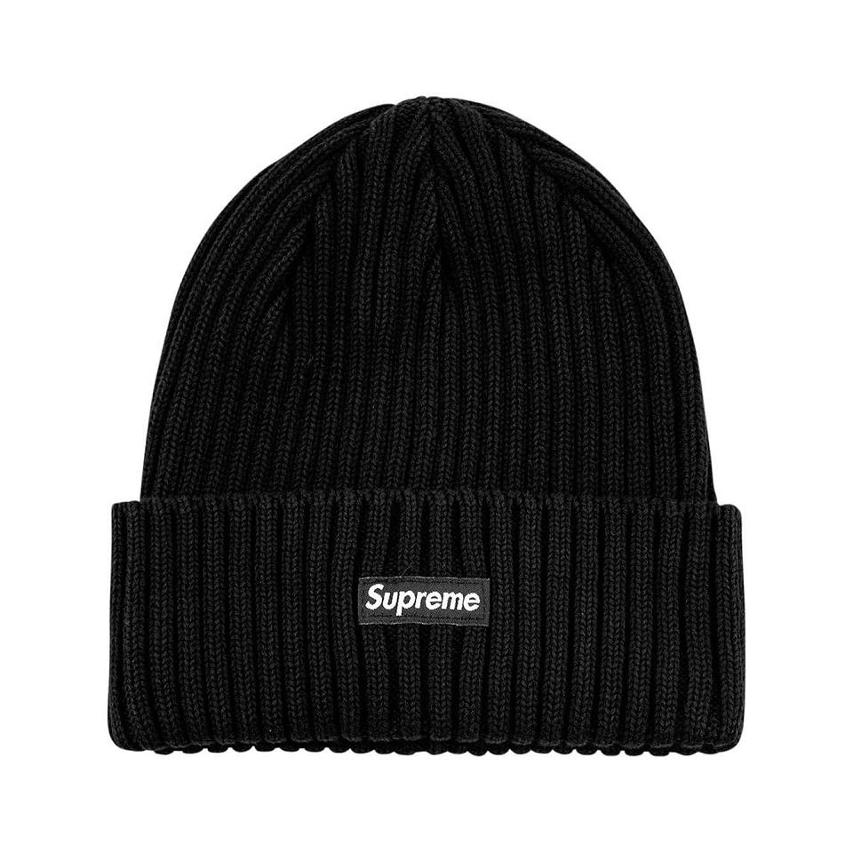 Supreme Overdyed Logo Beanie Hats Black | MY108KI