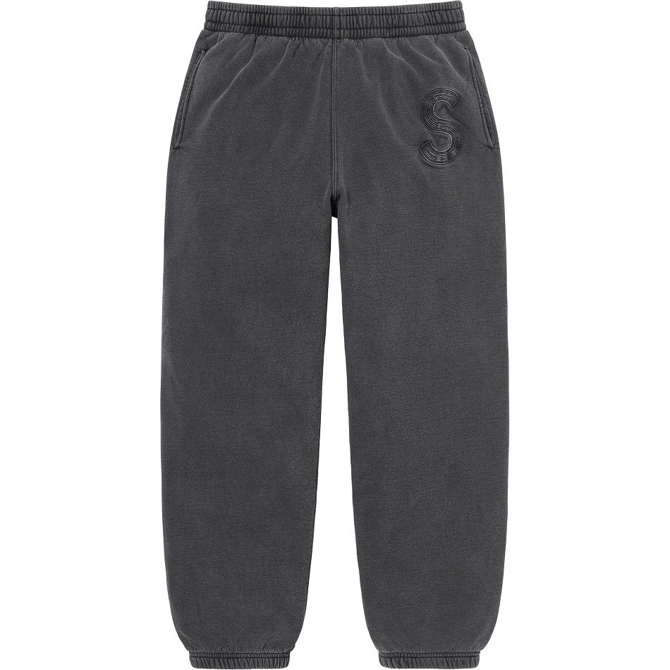 Supreme Overdyed S Logo Sweatpant Pants Black | MY403QZ