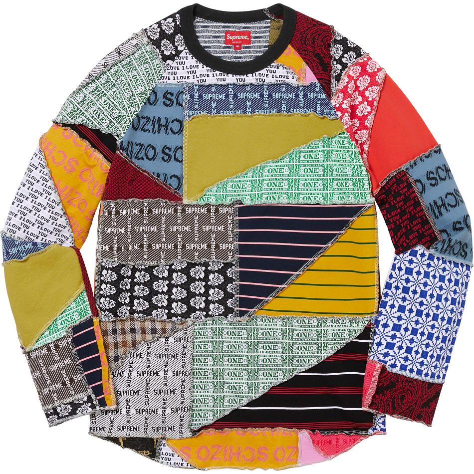 Supreme Patchwork Jacquard L/S Top Sweaters Multicolor | MY324MA