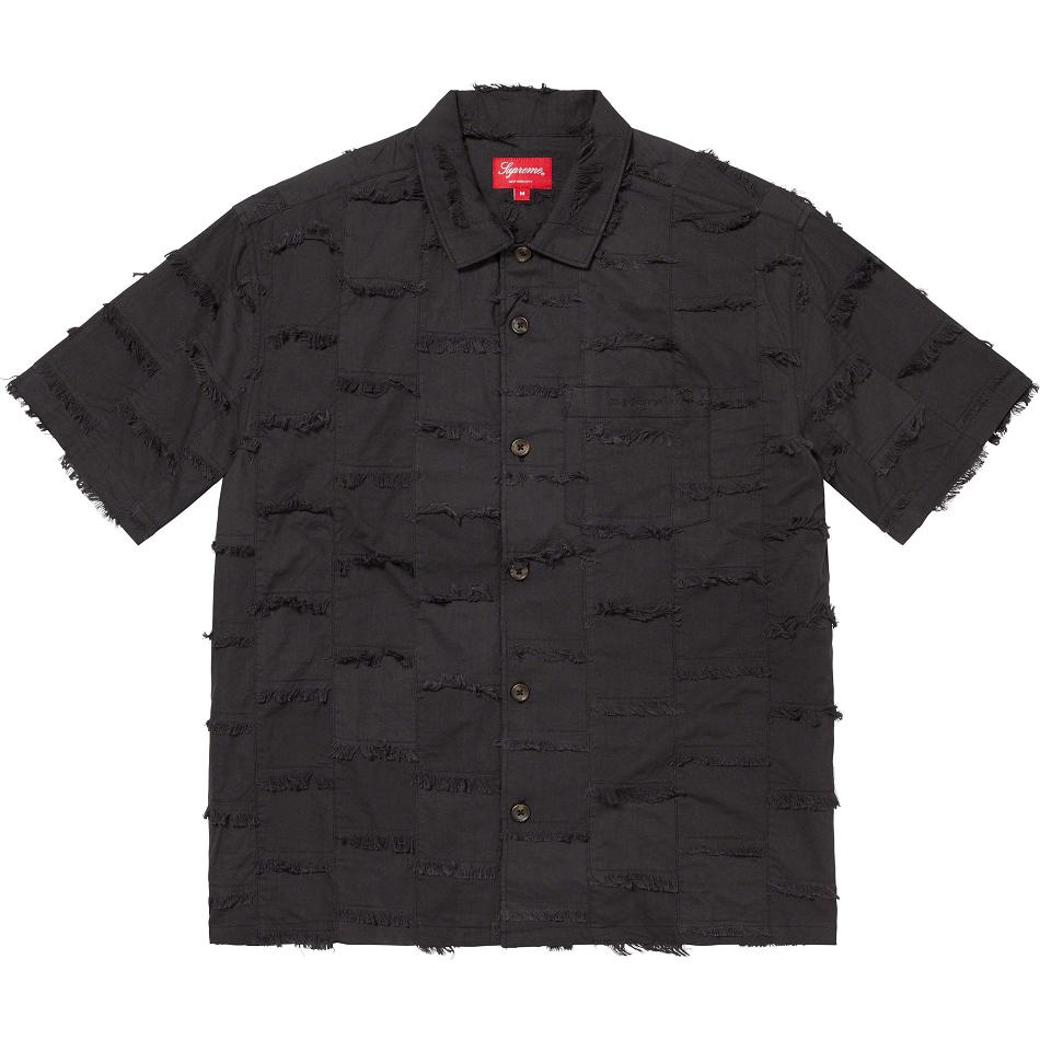 Supreme Patchwork S/S Shirts Black | MY376MA