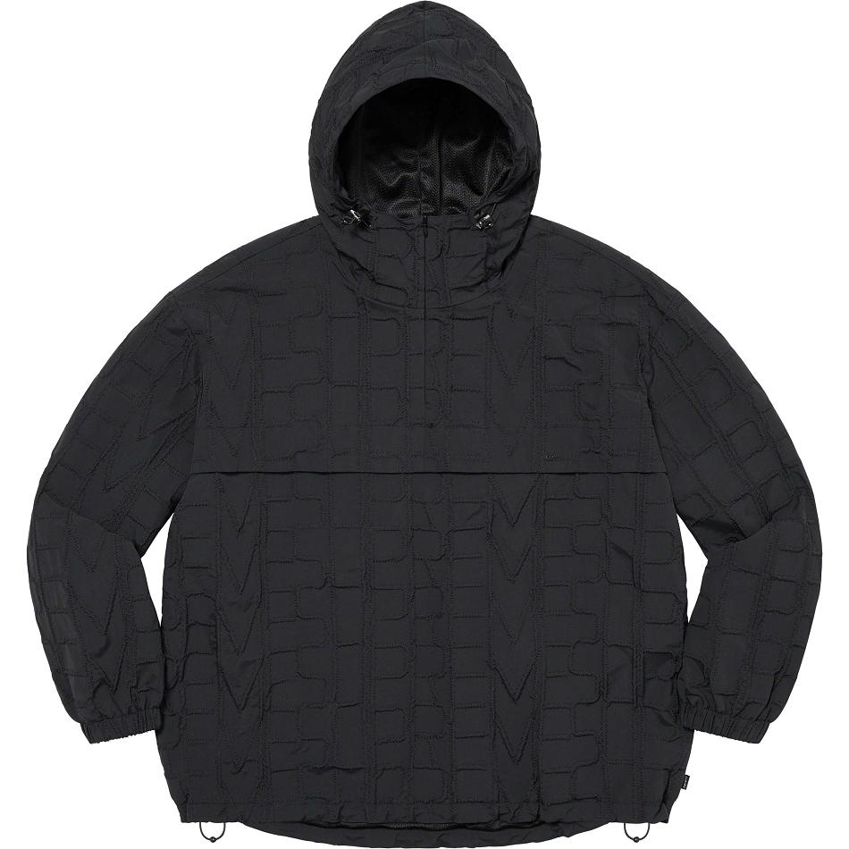 Supreme Repeat Stitch Anorak Jackets Black | MY442FM