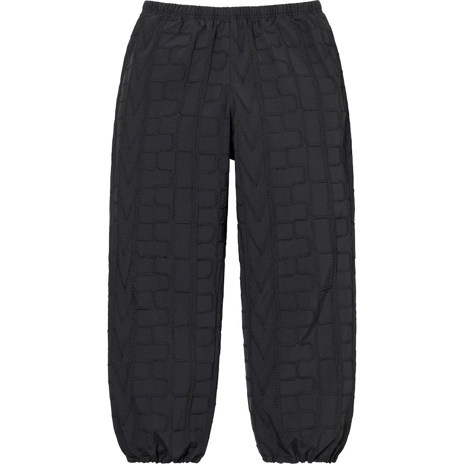 Supreme Repeat Stitch Track Pant Pants Black | MY400BC