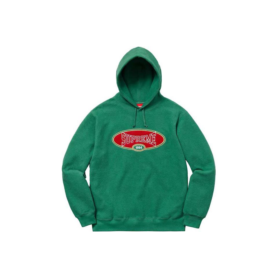 Supreme Reverse Fleece Hooded Sweatshirts Green | MY260FM