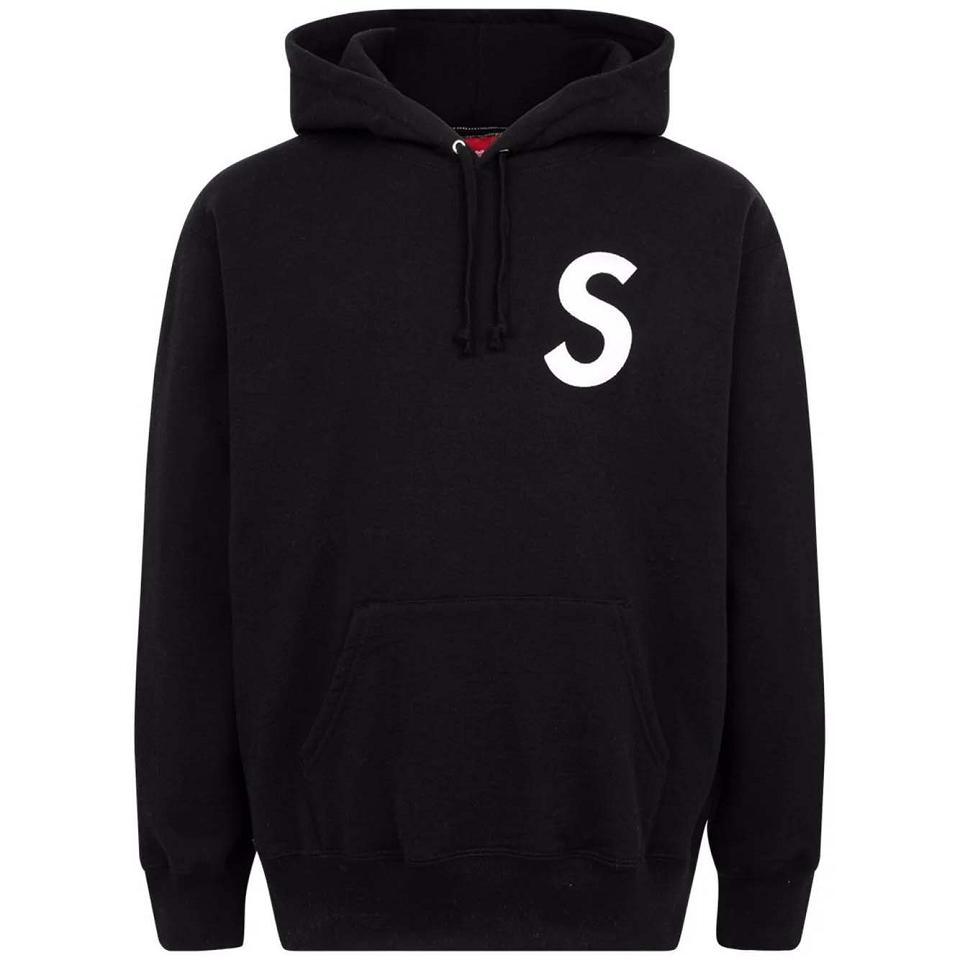 Supreme S Logo Split Hoodie Black | MY469GL