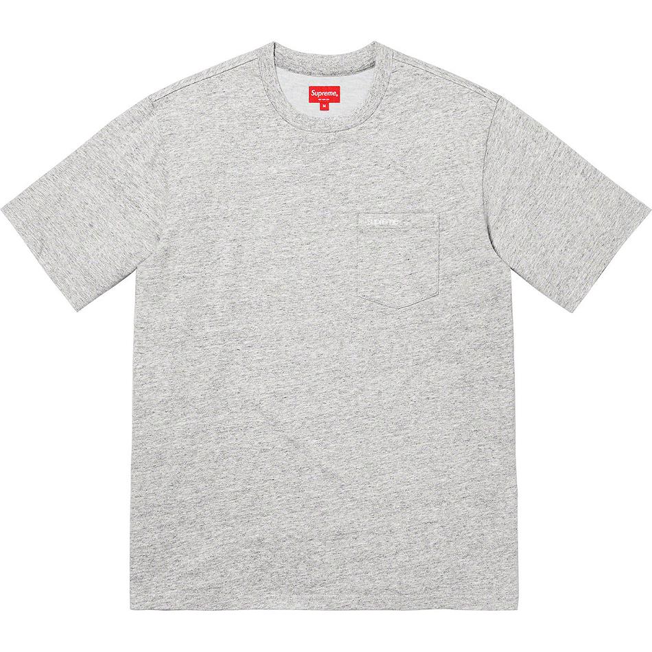 Supreme S/S Pocket Tee Sweaters Grey | MY319XF