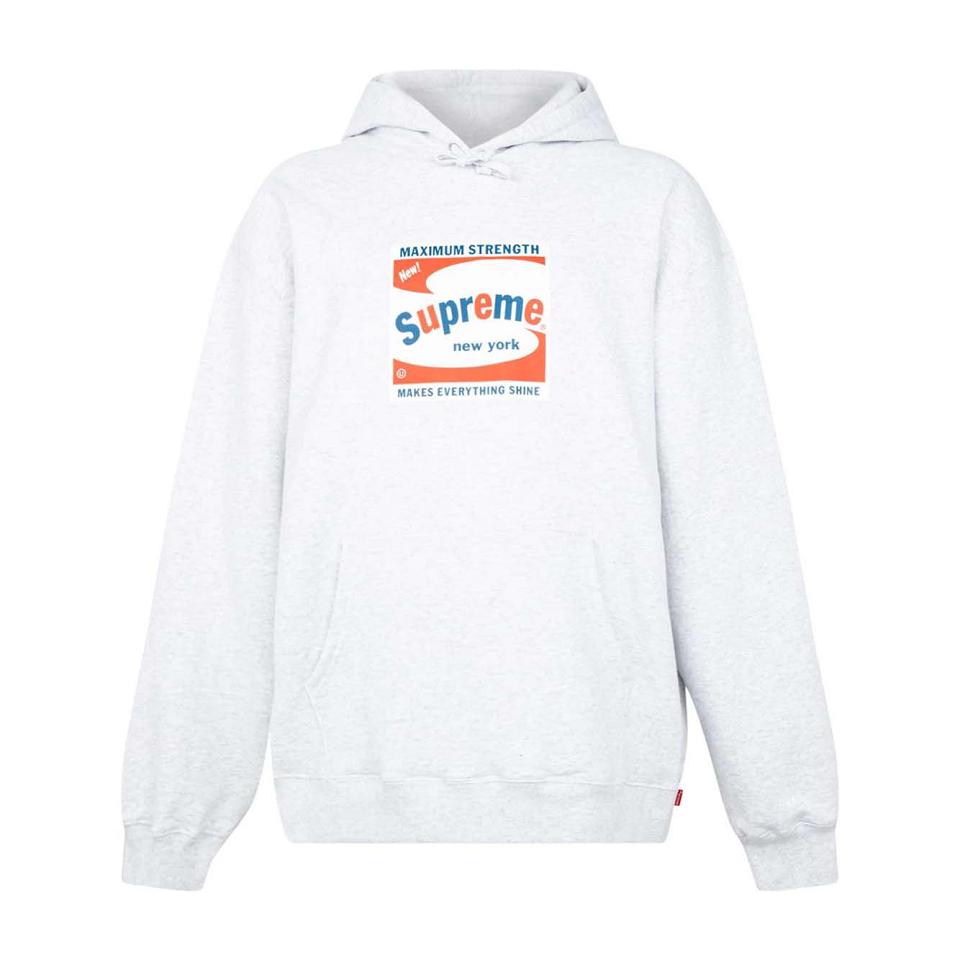 Supreme Shine Logo Print Hoodie White | MY468FM