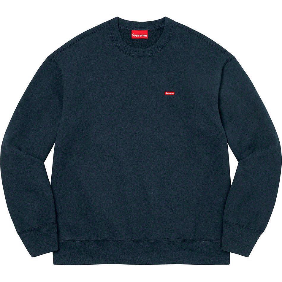 Supreme Small Box Crewneck Sweatshirts Navy | MY284SO