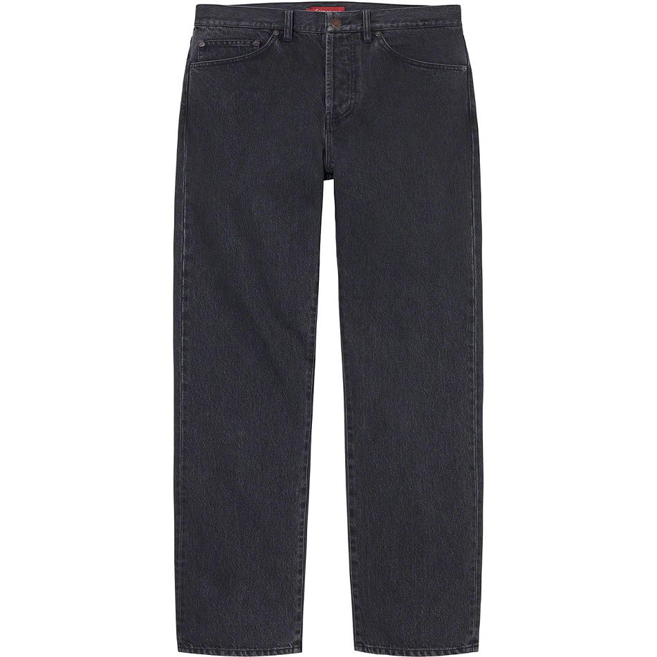 Supreme Stone Washed Black Slim Jean Pants Black | MY434YU