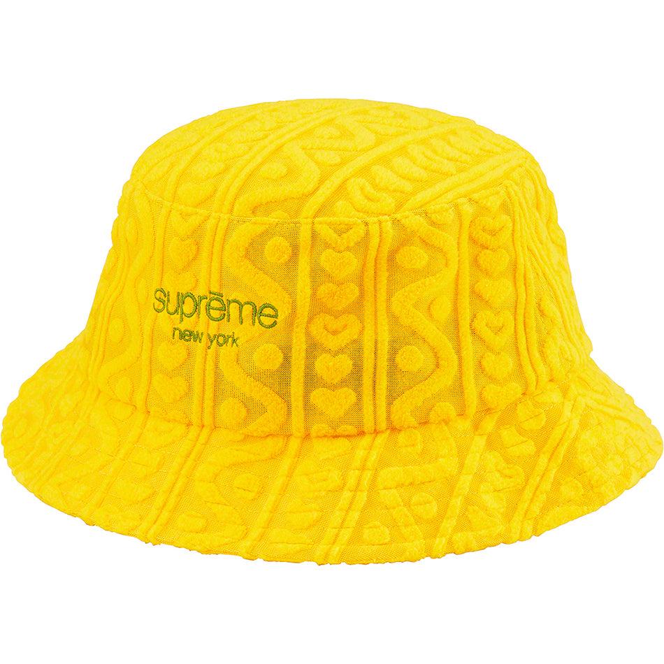 Supreme Terry Pattern Crusher Hats Yellow | MY139VD