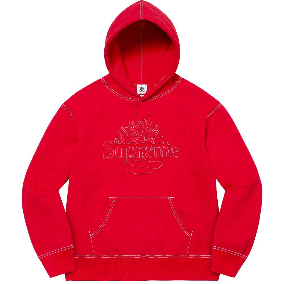 Supreme Timberland® Hooded Sweatshirts Red | MY300WY