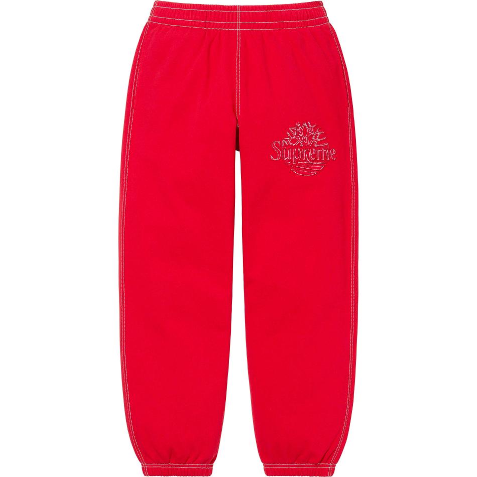 Supreme Timberland® Sweatpant Pants Red | MY409UT