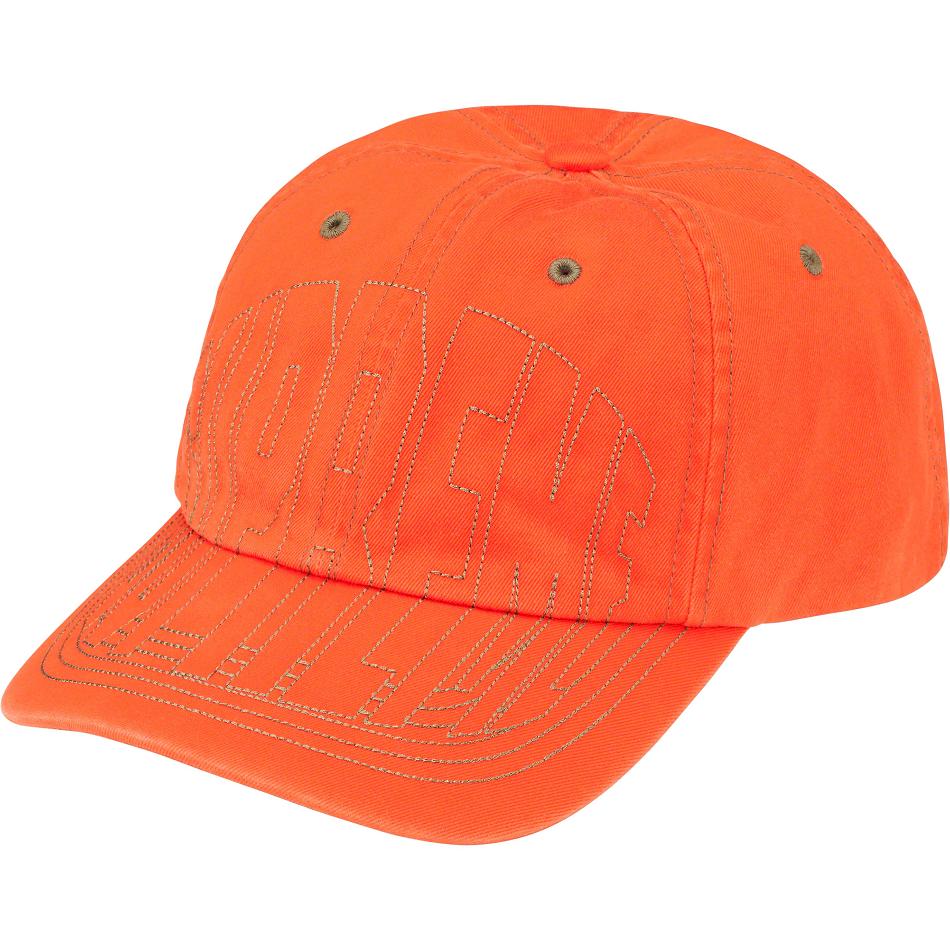 Supreme Visor Stitch 6-Panel Hats Orange | MY127AP