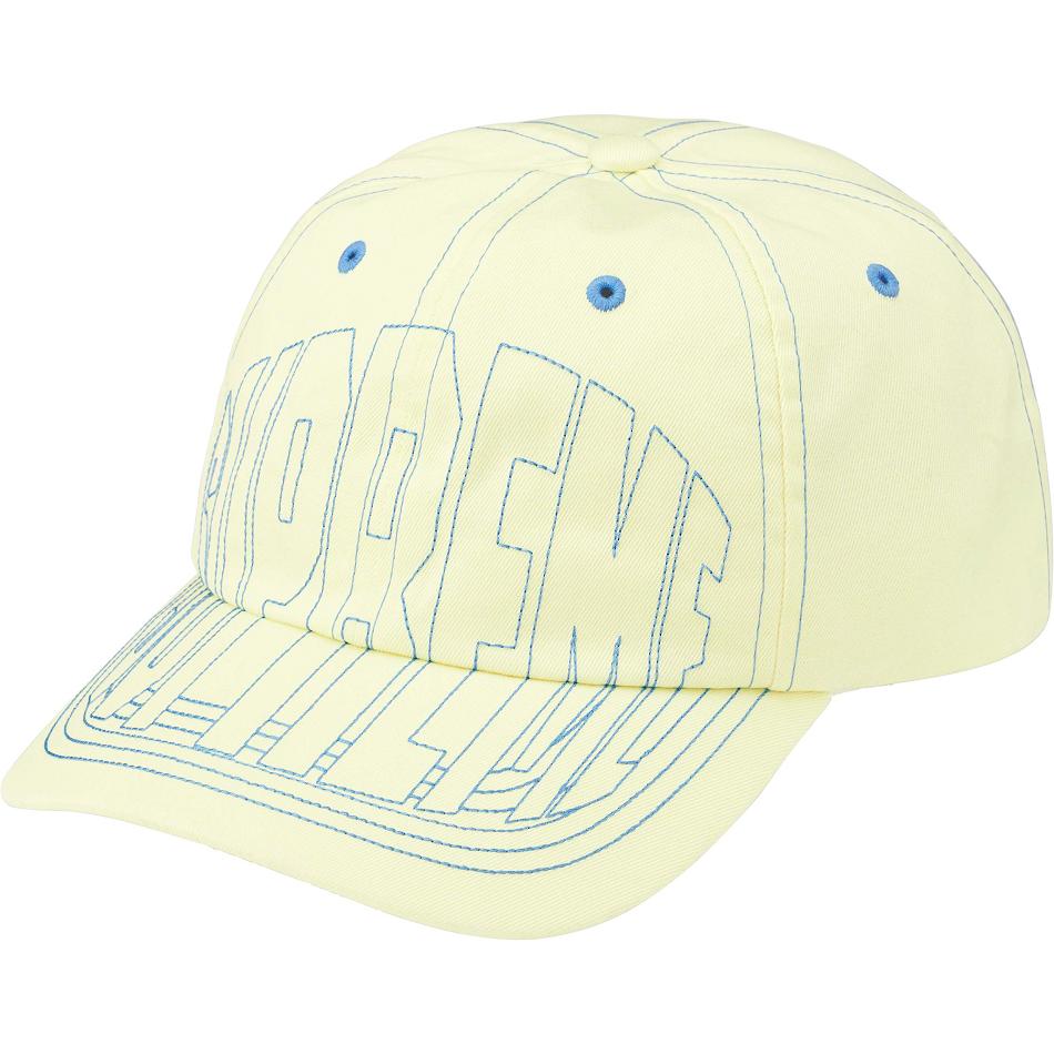 Supreme Visor Stitch 6-Panel Hats Yellow | MY128SO