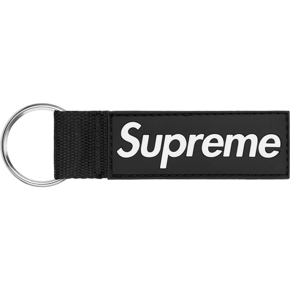 Supreme Webbing Keychain Accessories Black | MY182FM