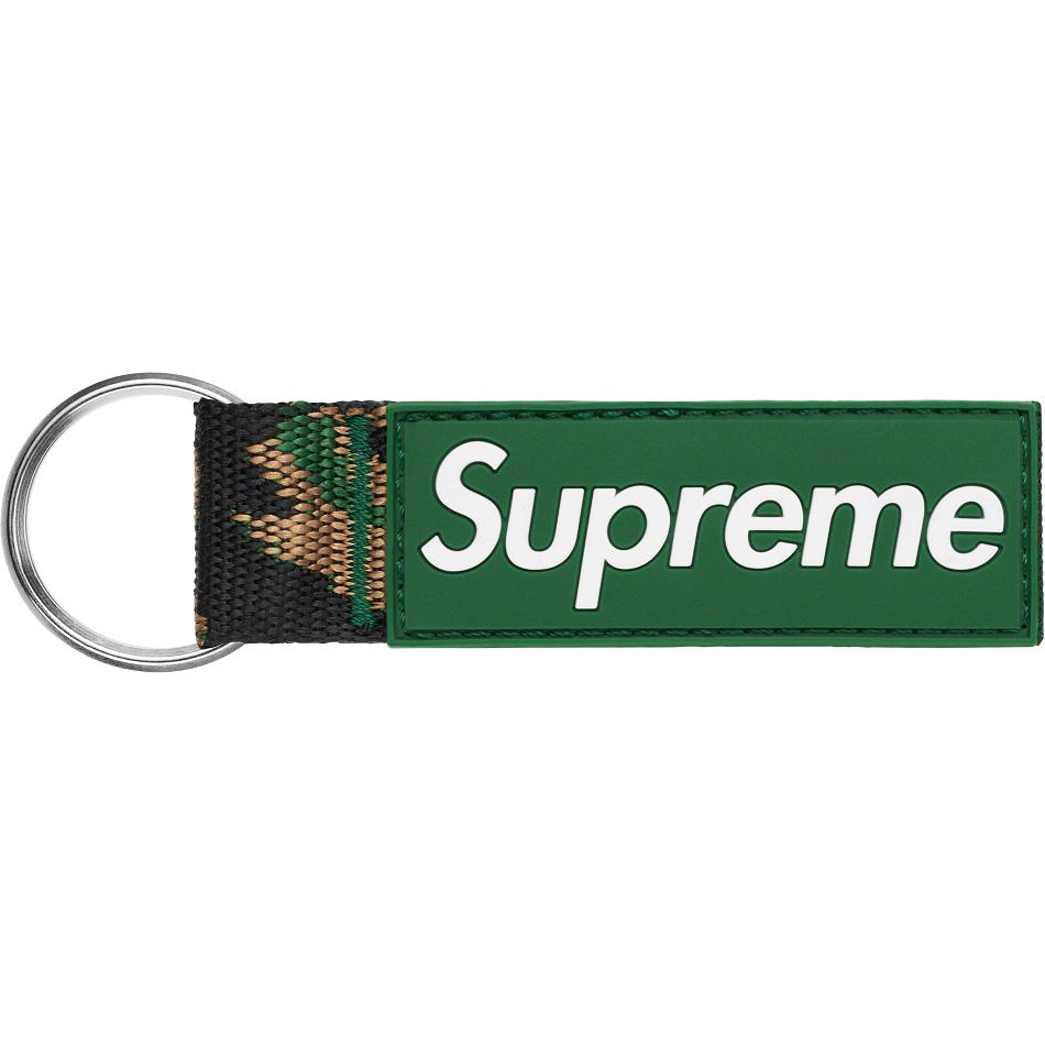 Supreme Webbing Keychain Accessories Green | MY184HK