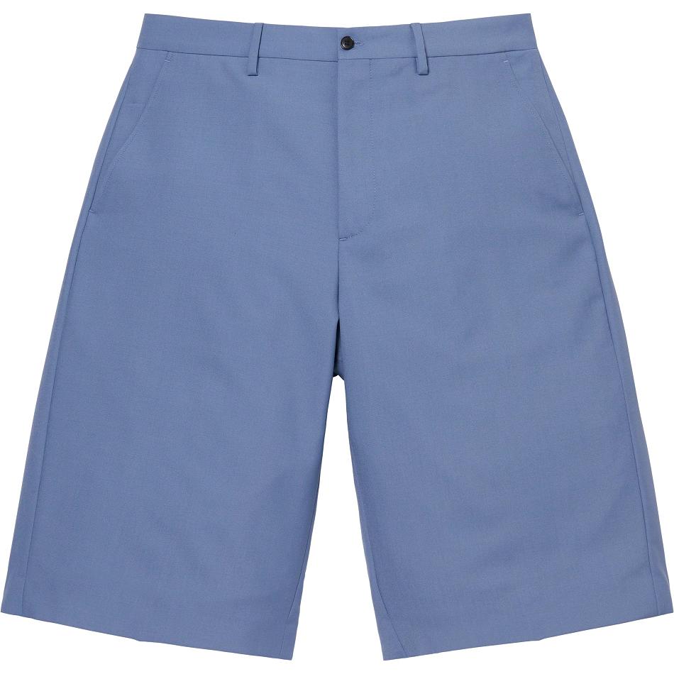 Supreme Wool Trouser Shorts Navy | MY352WY