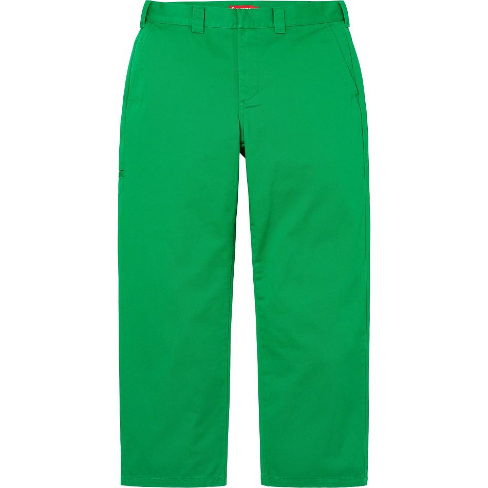 Supreme Work Pant Pants Green | MY418HK