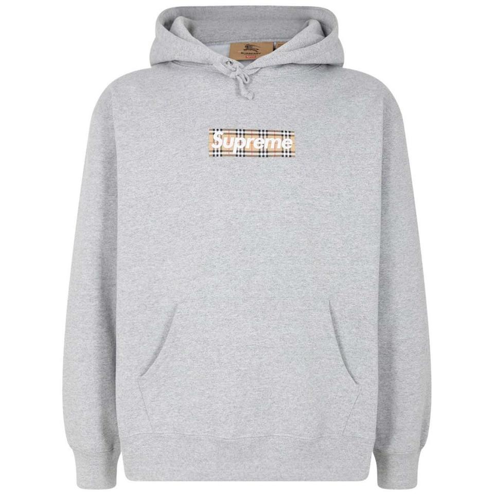 Supreme X Burberry Hoodie Grey | MY458RW