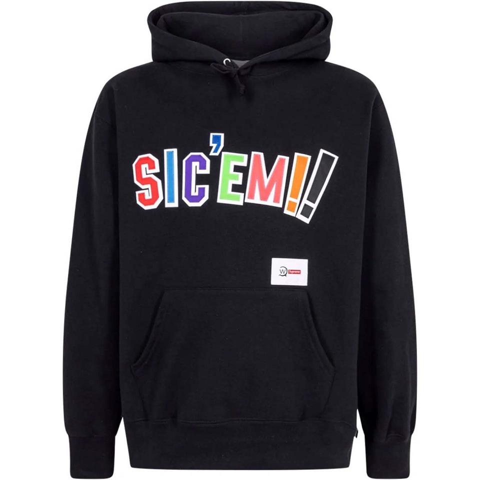 Supreme X WTAPS Sic’em! Hoodie Black | MY454MA