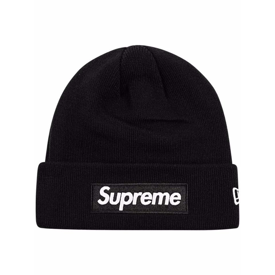 Supreme x New Era Box Logo Beanie Hats Black | MY106HK