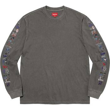 Supreme AOI Icons L/S Top Sweaters Black | MY312FM