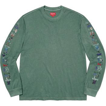 Supreme AOI Icons L/S Top Sweaters Green | MY313GL