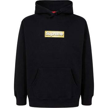 Supreme Bling Box Logo Hoodie Black | MY489OR