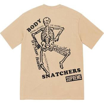 Supreme Body Snatchers Tee T Shirts Brown | MY242CE