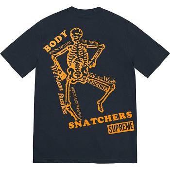 Supreme Body Snatchers Tee T Shirts Navy | MY244BC