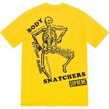 Supreme Body Snatchers Tee T Shirts Yellow | MY243VD