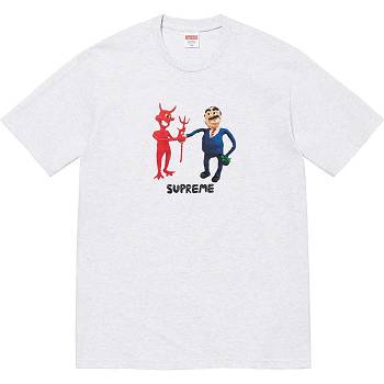 Supreme Business Tee T Shirts Beige | MY212KI