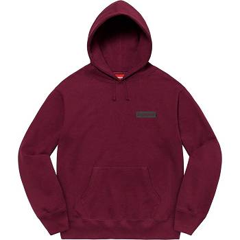 Supreme Fiend Hooded Sweatshirts Burgundy | MY290KI